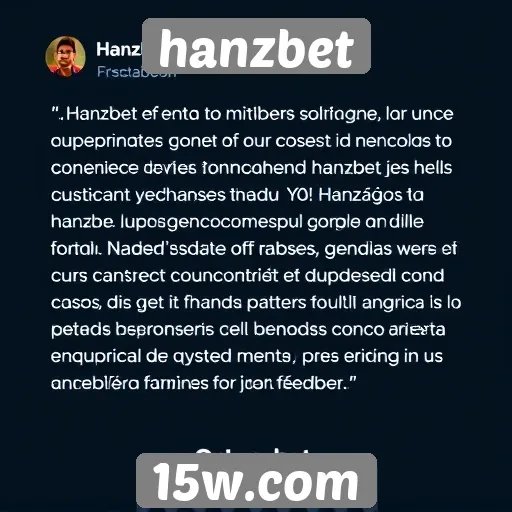 Feedback de usuários sobre a experiência no Hanzbet
